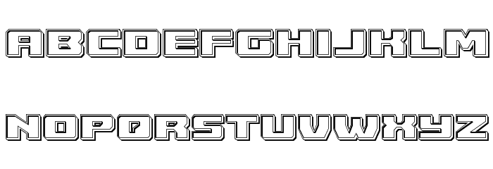 Cruiser Fortress Engraved Font LOWERCASE