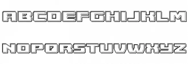 Cruiser Fortress Engraved फ़ॉन्ट लोअरकेस