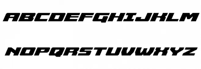 Cruiser Fortress Expanded Italic Polices MAJUSCULES