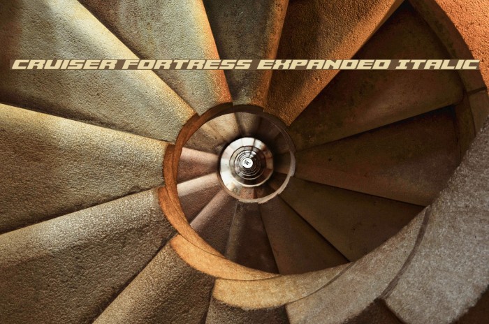 Cruiser Fortress Expanded Italic Example 1