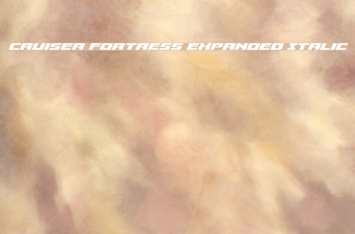 Cruiser Fortress Expanded Italic Example 2
