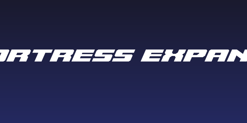 Cruiser Fortress Expanded Italic Social Header