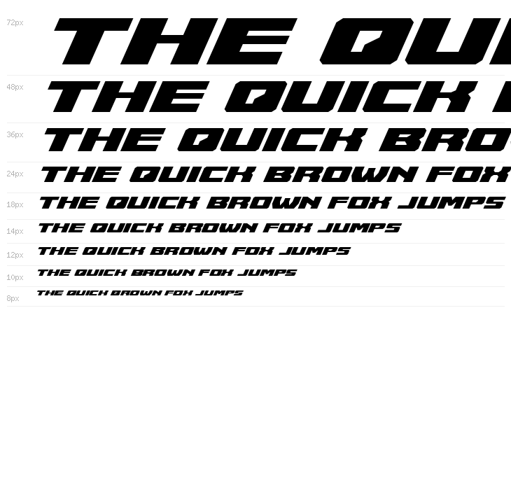 Cruiser Fortress Expanded Italic Waterfall