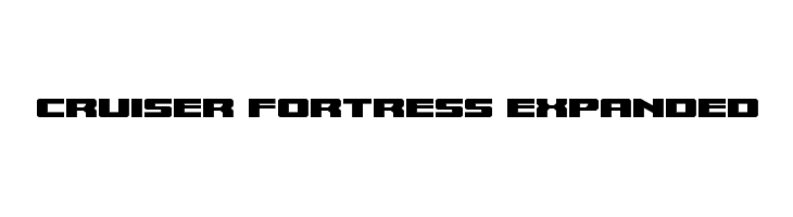 Cruiser Fortress Expanded  フリーフォントのダウンロード