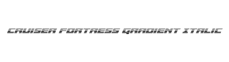 Cruiser Fortress Gradient Italic  Descarca Fonturi Gratis