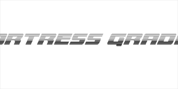 Cruiser Fortress Gradient Italic Logo