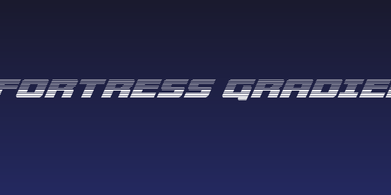 Cruiser Fortress Gradient Italic Social Header