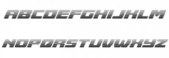 Cruiser Fortress Gradient Italic फ़ॉन्ट लोअरकेस