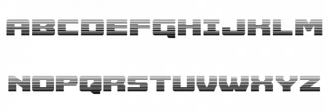 Cruiser Fortress Gradient خط أحرف كبيرة