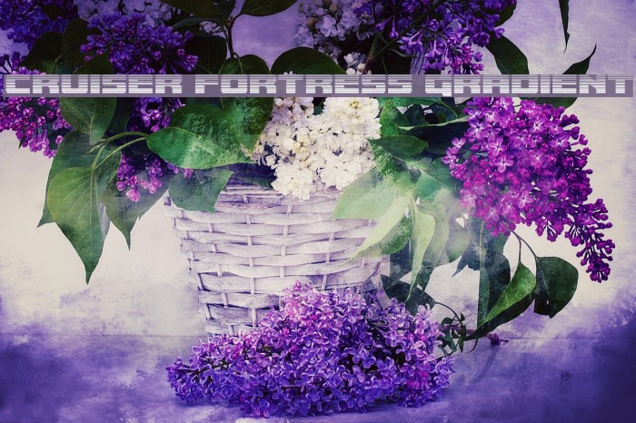 Cruiser Fortress Gradient Font examples