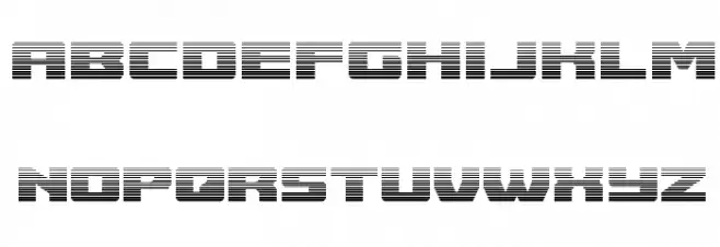 Cruiser Fortress Gradient フォント 小文字