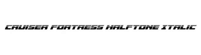 Cruiser Fortress Halftone Italic  Descarca Fonturi Gratis