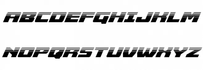 Cruiser Fortress Halftone Italic Schriftart Groß