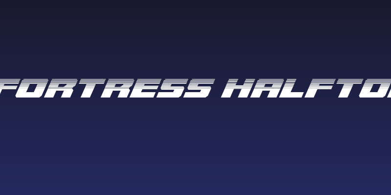 Cruiser Fortress Halftone Italic Social Header