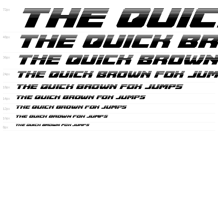 Cruiser Fortress Halftone Italic Waterfall