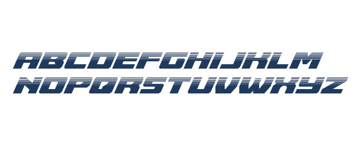 Cruiser Fortress Halftone Italic Lowercase