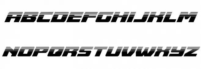 Cruiser Fortress Halftone Italic Caratteri MINUSCOLO