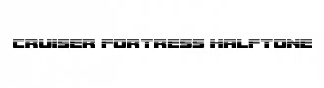 Cruiser Fortress Halftone  Frei Schriftart Herunterladen