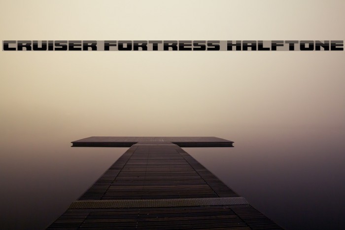 Cruiser Fortress Halftone Font examples