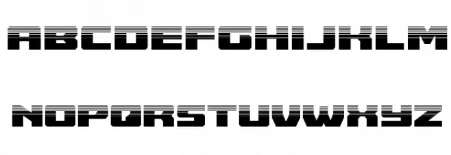 Cruiser Fortress Halftone Fonte MINÚSCULAS