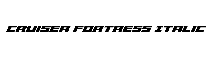 Cruiser Fortress Italic  フリーフォントのダウンロード