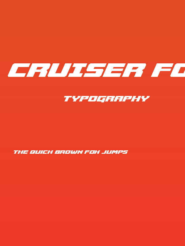 Cruiser Fortress Italic Poster