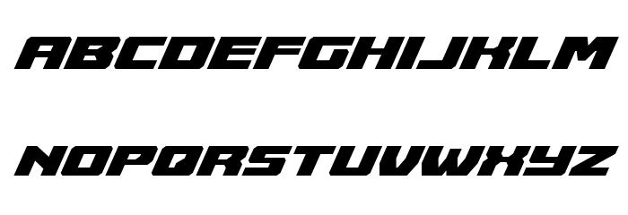 Cruiser Fortress Italic Font LOWERCASE