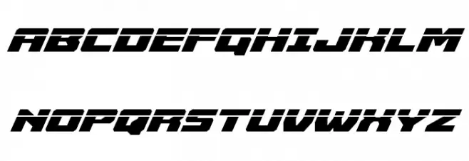Cruiser Fortress Laser Italic Fuentes MAYÚSCULAS