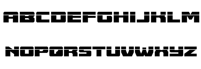 Cruiser Fortress Laser Font LOWERCASE