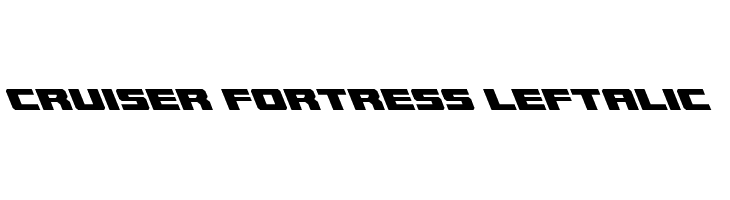 Cruiser Fortress Leftalic  フリーフォントのダウンロード