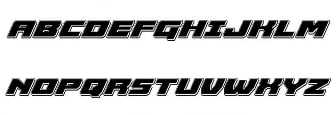 Cruiser Fortress Punch Italic Fonte MAIÚSCULAS