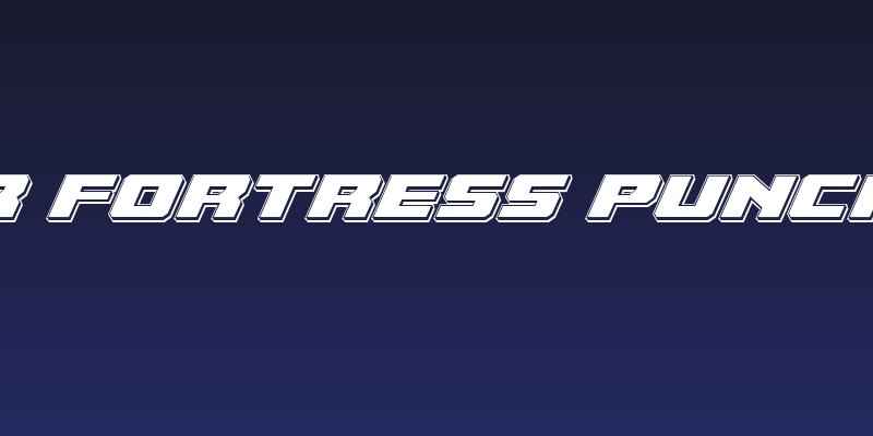 Cruiser Fortress Punch Italic Social Header