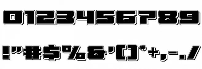 Cruiser Fortress Punch Font OTHER CHARS