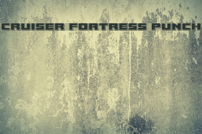 Cruiser Fortress Punch Font examples