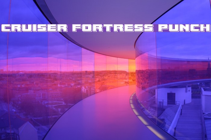 Cruiser Fortress Punch Font examples