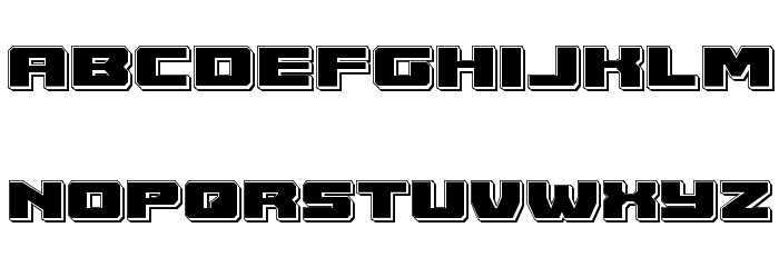 Cruiser Fortress Punch Font LOWERCASE
