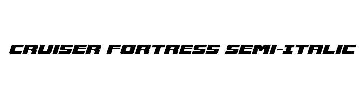Cruiser Fortress Semi-Italic  नि: शुल्क फ़ॉन्ट्स डाउनलोड