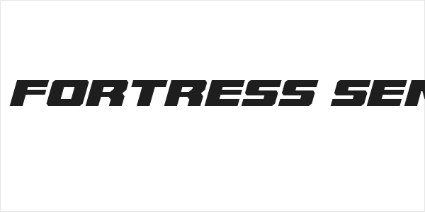 Cruiser Fortress Semi-Italic Logo
