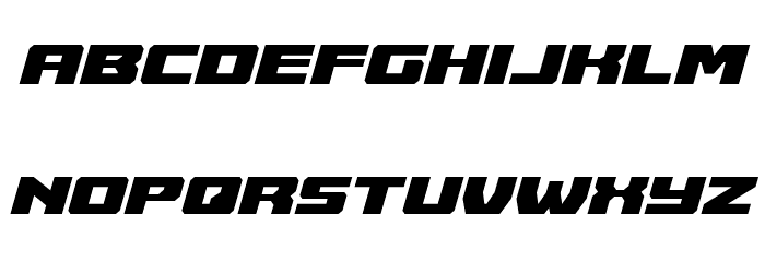 Cruiser Fortress Semi-Italic Font LOWERCASE