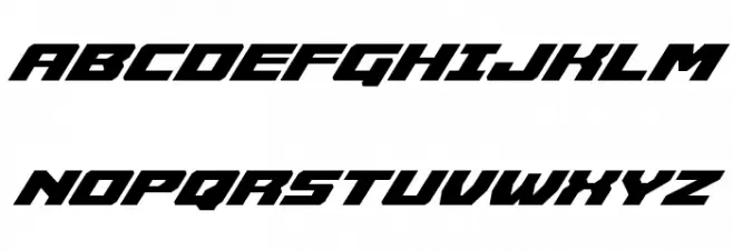Cruiser Fortress Super-Italic Fonte MAIÚSCULAS