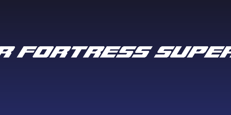 Cruiser Fortress Super-Italic Social Header