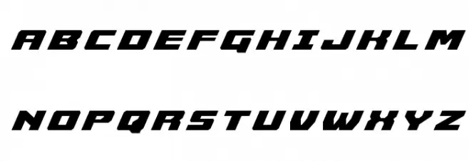 Cruiser Fortress Title Italic 字体 大写