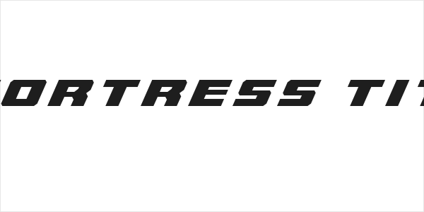 Cruiser Fortress Title Italic Logo