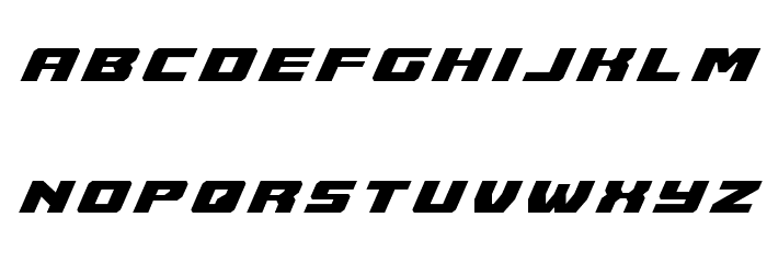 Cruiser Fortress Title Italic Font LOWERCASE