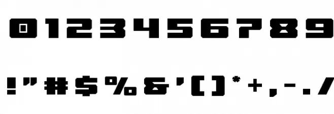 Cruiser Fortress Title Font OTHER CHARS
