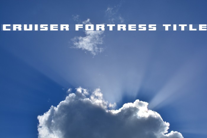 Cruiser Fortress Title Example 1