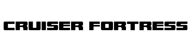 Cruiser Fortress  Frei Schriftart Herunterladen