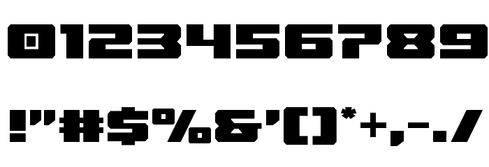 Cruiser Fortress Font OTHER CHARS