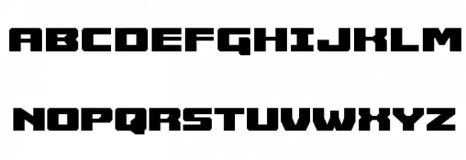 Cruiser Fortress Polices MAJUSCULES