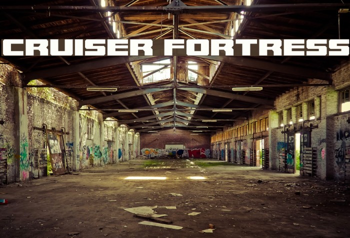Cruiser Fortress Font examples